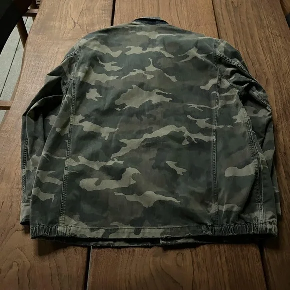 SER.O.YA Jacket Mens Medium Green Camo Military Field Coat Made In Italy SR103 - Picture 4 of 11